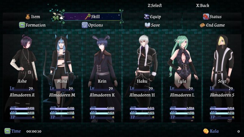 RPG-Figurenübersicht mit männlichen und weiblichen Dark-Fantasy-Abenteurern – Euclyca.