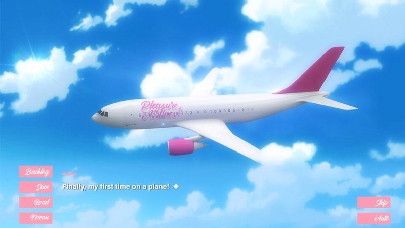 Passagierflugzeug vor strahlend blauem Himmel – Pleasure Airlines.