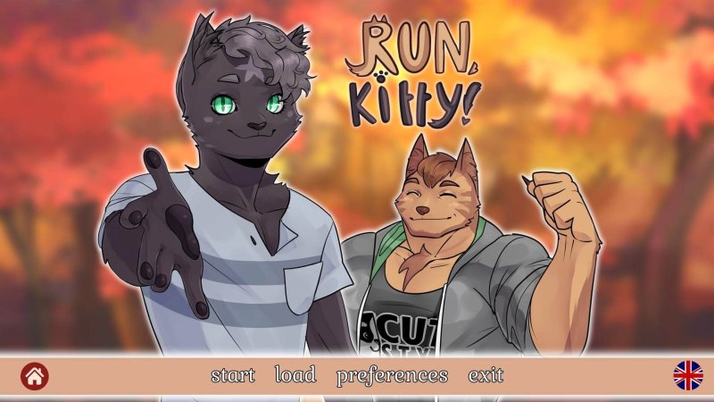 Titelbild mit zwei Tierfiguren – Run, Kitty! Special Edition.